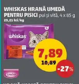 Penny WHISKAS HRANĂ UMEDĂ PENTRU PISICI Ofertă