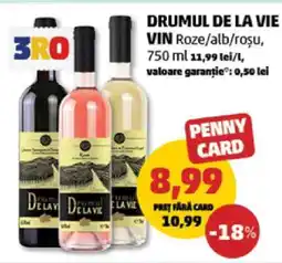 Penny DRUMUL DE LA VIE VIN Roze/alb/rosu Ofertă