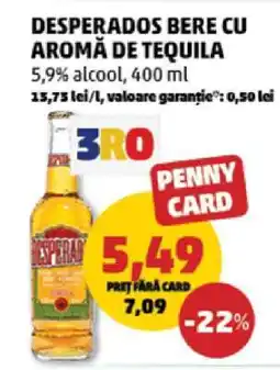 Penny Desperados Bere cu Aromă de Tequila Ofertă