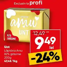 PROFI Unt Lăptăria Amu 82% grăsime Ofertă