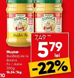 PROFI Mustar Bunătați de la Bunica fin / dulce Ofertă