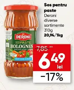 PROFI Sos pentru paste Deroni Ofertă