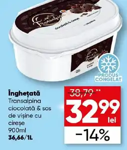 PROFI Îngheţată Transalpina ciocolată & sos de visine cu cireșe Ofertă