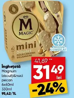 PROFI Îngheţată Magnum biscuiţi&nuci pecan Ofertă