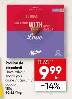 PROFI Praline de ciocolată I love Milka / Thank you Ofertă