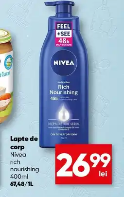 PROFI Lapte de corp Nivea rich nourishing Ofertă