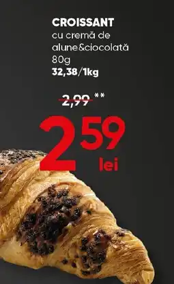 PROFI Croissant cu cremă de alune &ciocolată Ofertă