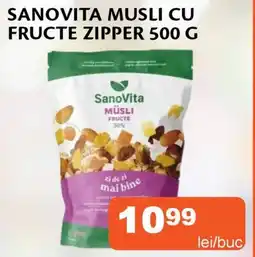 Unicarm Sanovita musli cu fructe zipper Ofertă