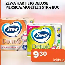 Unicarm Zewa hartie ig deluxe piersica/musetel Ofertă