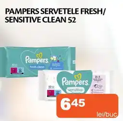 Unicarm Pampers servetele fresh/ sensitive clean 52 Ofertă