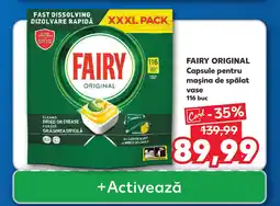 Kaufland FAIRY Original Capsule pentru maşina de spălat vase Ofertă