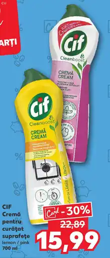 Kaufland CIF Cremă pentru curăţat suprafeţe Ofertă