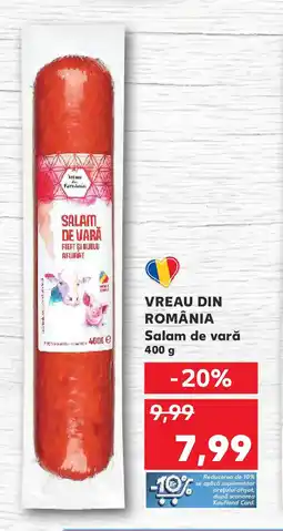Kaufland VREAU DIN ROMÂNIA Salam de vară Ofertă
