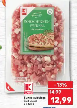 Kaufland Şuncă cubuleţe Ofertă