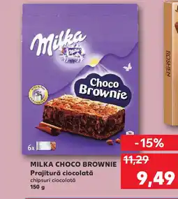 Kaufland MILKA C Choco Brownie Prajitură ciocolată Ofertă