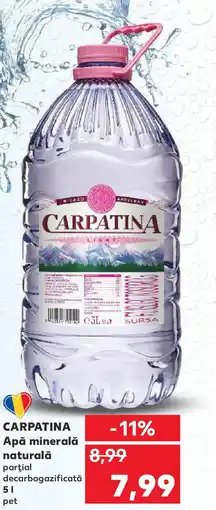 Kaufland CARPATINA Apă minerală naturală Ofertă