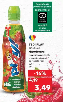 Kaufland TEDI Play Băutură răcoritoare necarbonatată Ofertă