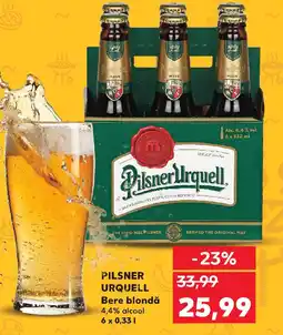 Kaufland PILSNER URQUELL Bere blondǎ Ofertă