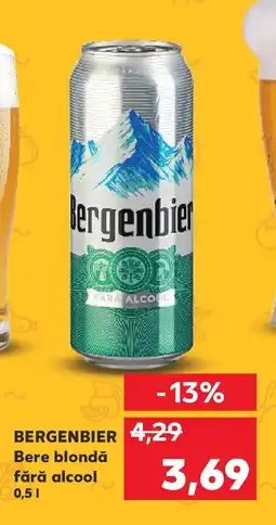 Kaufland BERGENBIER Bere blondă fără alcool Ofertă