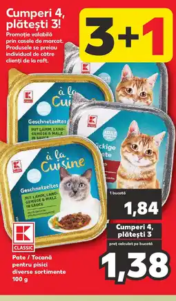 Kaufland Pate / Tocană pentru pisici Ofertă