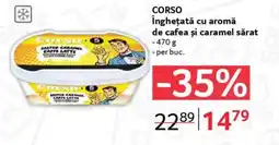Selgros CORSO Înghețată cu aromă de cafea și caramel sărat Ofertă
