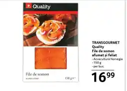 Selgros TRANSGOURMET Quality File de somon afumat și feliat Ofertă