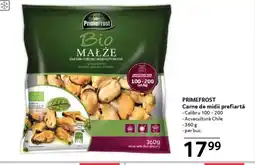 Selgros PRIMEFROST Carne de midii prefiartă Ofertă