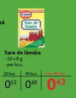 Selgros DR OETKER Sare de lămâie Ofertă