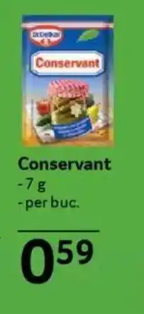 Selgros DR OETKER Conservant Ofertă