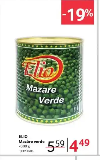 Selgros ELIO Mazăre verde Ofertă