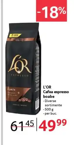 Selgros L'OR Cafea espresso boabe Ofertă