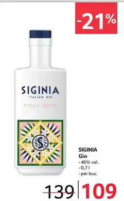 Selgros SIGINIA Gin Ofertă