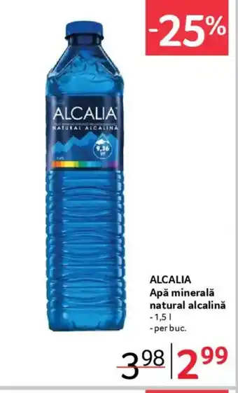 Selgros ALCALIA Apă minerală natural alcalinǎ Ofertă