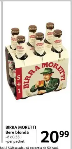 Selgros BIRRA MORETTI Bere blondă Ofertă