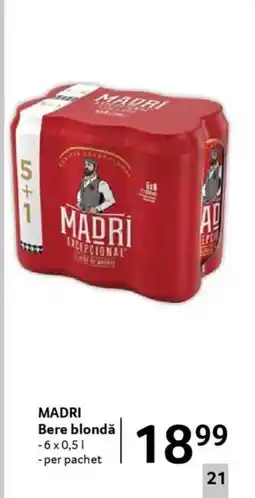 Selgros MADRI Bere blondǎ Ofertă