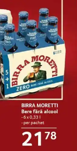 Selgros BIRRA MORETTI Bere fără alcool Ofertă