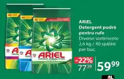 Selgros ARIEL Detergent pudră pentru rufe Ofertă