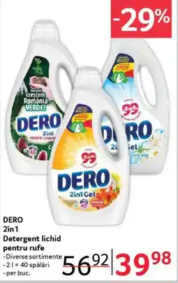 Selgros DERO 2in1 Detergent lichid pentru rufe Ofertă