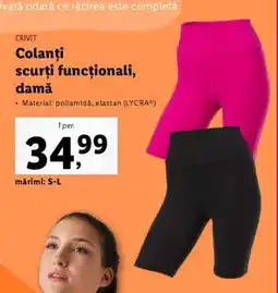 Lidl Colanți scurți funcționali, damă Ofertă