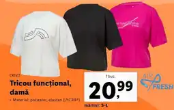 Lidl Tricou funcțional, damă Ofertă