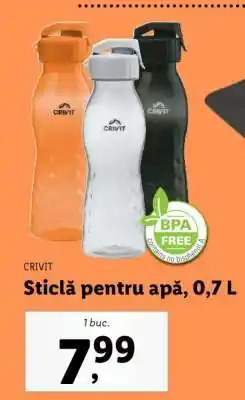 Lidl Sticlă pentru apă, 0,7 L Ofertă