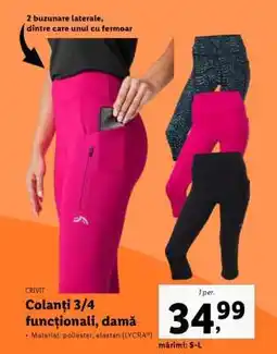 Lidl Colanți 3/4 funcționali, damă Ofertă