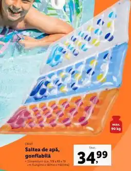 Lidl Saltea de apă, gonflabilă Ofertă