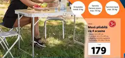 Lidl Masă pliabilă cu 4 scaune Ofertă