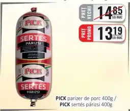 CBA PICK parizer de porc 400g Ofertă
