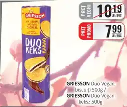 CBA GRIESSON Duo Vegan biscuiți 500g Ofertă
