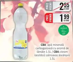 CBA CBA apă minerală carbogazoasă cu aromă de lămâie 1.5L Ofertă