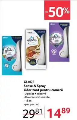 Selgros GLADE Sense & Spray Odorizant pentru cameră Ofertă