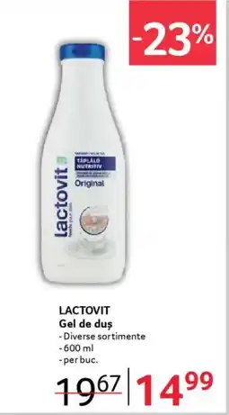 Selgros LACTOVIT Gel de duş Ofertă