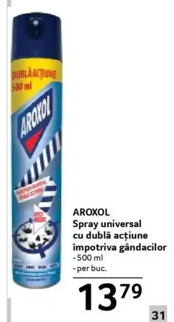 Selgros AROXOL Spray universal cu dublă acțiune împotriva gândacilor Ofertă